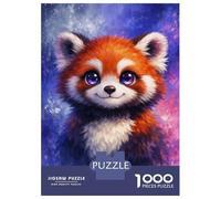 Jigsaw Puzzles 1000 Pieces for Adults Cute Red Panda Portrait Jigsaw Puzzle Relax Games Precision Cutting Unique Birthday And Gifts 70x50cm/1000pcs