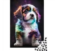 Jigsaw Puzzles 1000 Pieces for Adults | Cute Universe Puppy Puzzles | 1000 Piece Jigsaw Educational Games Home Decoration Puzzle 1000pcs (75x50cm)