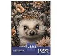 Jigsaw Puzzles 1000 Pieces for Adults Cute Whimsical Hedgehog Jigsaw Puzzle DIY Toys But Fun And Humorous Deal As Gifts for The Whole Family 70x50cm/1000pcs