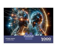 Jigsaw Puzzles 1000 Pieces for Adults Cybernetic Dreams The Future of Artificial Intelligence Jigsaw Puzzle Relax Games Precision Cutting Unique Birthday And Gifts 38x26cm/1000pcs