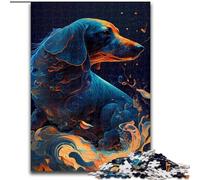 Jigsaw Puzzles 1000 Pieces for Adults Dachshund Dog Made of Wood, Unique DIY Home Decor Gift Idea 50x75cm Brain Teaser Game for Teenagers, Perfect