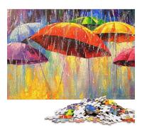 Jigsaw Puzzles 1000 Pieces for Adults Dancing Umbrellas Jigsaw Puzzles Paperboard Puzzles Great Gift for Adults 38x26cm/1000pcs