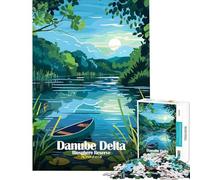 Jigsaw Puzzles 1000 Pieces for Adults Danube Delta Biosphere Reserve Romania Relaxing Games Learning Educational Toys Secret Santa Gifts Family Activities (size 38x26cm)