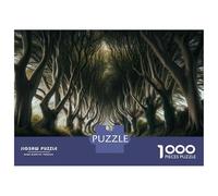 Jigsaw Puzzles 1000 Pieces for Adults Dark Hedges Road, Northern Ireland Puzzles for Adults Fun Games Improve Memory Deal As Gifts for The Whole Family 38x26cm/1000pcs