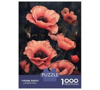 Jigsaw Puzzles 1000 Pieces for Adults Dark Red Poppies Charm Adult Puzzles Relax Games Analysis And Logic Stress Reduction Gifts 70x50cm/1000pcs