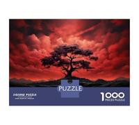 Jigsaw Puzzles 1000 Pieces for Adults Dark Sky with Tree Silhouette Puzzle for Adults Hands-on Game Improve Memory Deal As Gifts for The Whole Family 70x50cm/1000pcs