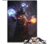 Jigsaw Puzzles 1000 Pieces for Adults Dark Sorcerer Jigsaw Puzzles Made of cardboard, for Family & Friends, Brain-Teasing Challenge 1000pcs(26x38cm)