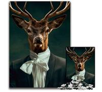Jigsaw Puzzles 1000 Pieces for Adults Deer Character Jigsaw Puzzles for Adults for Mother'S Day, Birthdays, Christmas 26X38CM/10.23x14.96inch