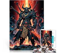 Jigsaw Puzzles 1000 Pieces for Adults Demon Warrior with Swords DIY-Spielzeug Verbessern Sie das Gedächtnis38x26cm