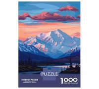 Jigsaw Puzzles 1000 Pieces for Adults Denali National Park Alaska Landscape Puzzles for Adults DIY Toys Home Decoration Help The Brain Exercise 70x50cm/1000pcs