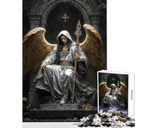 Jigsaw Puzzles 1000 Pieces for Adults Divine Archangel Azrael Educational Toy Gift For Birthdays Relaxing Games Artists Collection, Fine Art Size 50x75cm