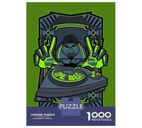 Jigsaw Puzzles 1000 Pieces for Adults DJ Robot Beats Music Adult Puzzles Relaxing Games Difficult Hard Deal As Gifts for The Whole Family 38x26cm/1000pcs