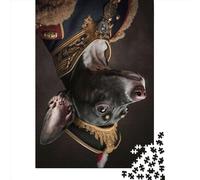 Jigsaw Puzzles 1000 Pieces for Adults | Dog in Military Uniform 6 Puzzles | 1000 Piece Jigsaw Educational Games Home Decoration Puzzle 1000pcs (75x50cm)