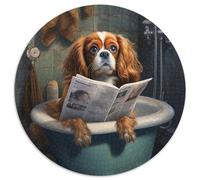 Jigsaw Puzzles 1000 Pieces for Adults Dog Reading Newspaper Paper Jigsaw Puzzles Making It A Great Gift for Family Fun 1000pcs (67.5x67.5cm)