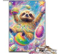 Jigsaw Puzzles 1000 Pieces for Adults Donut Sloth Jigsaw Puzzles 50X75CM Interactive Family Game, Brain Challenge, Educational Toy