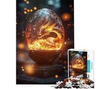 Jigsaw Puzzles 1000 Pieces for Adults Dragon Egg with Glowing Aura Toys Educational Games Family Games A Work of Art Great Gifts for Games (Size 38x52cm)