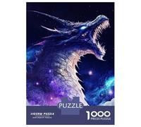 Jigsaw Puzzles 1000 Pieces for Adults Dragon Lonely Adult Jigsaw Relax Games Difficult Challenge Help The Brain Exercise 52x38cm/1000pcs