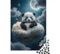 Jigsaw Puzzles 1000 Pieces for Adults Dreaming Panda Puzzle for Adults Woodenboard Puzzles Family Fun Jigsaws Puzzles 1000pcs (75x50cm)