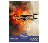 Jigsaw Puzzles 1000 Pieces for Adults Drone Warfare Jigsaws for Adults Family Games Stress Reliever Stress Reduction Gifts 38x26cm/1000pcs