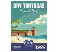 Jigsaw Puzzles 1000 Pieces for Adults Dry Tortugas National Park Puzzle for Adults Toy Wall Decor Hand Speed Race Stress Reduction Gifts 70x50cm/1000pcs