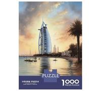 Jigsaw Puzzles 1000 Pieces for Adults Dubai United Arab Emirates Jigsaws for Adults Fun Games Stress Reliever Help The Brain Exercise 38x26cm/1000pcs