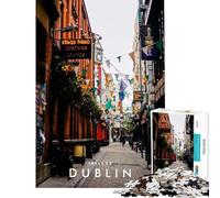 Jigsaw Puzzles 1000 Pieces for Adults Dublin Street Relaxing Games Learning Educational Toys Secret Santa Gifts Family Activities (size 38x26cm)