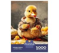 Jigsaw Puzzles 1000 Pieces for Adults Duckling Playing Noodles Puzzles for Adults Fun Games Improve Memory Deal As Gifts for The Whole Family 38x26cm/1000pcs