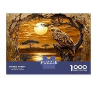 Jigsaw Puzzles 1000 Pieces for Adults Eagle Wall Art Print-9 Puzzles for Adults Fun Games Improve Memory Deal As Gifts for The Whole Family 38x26cm/1000pcs
