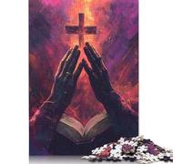 Jigsaw Puzzles 1000 Pieces for Adults | Easter Cross Puzzles | 1000 Piece Jigsaw Educational Games Home Decoration Puzzle 1000pcs (38x26cm)