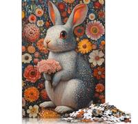 Jigsaw Puzzles 1000 Pieces for Adults Easter Cute Bunny Puzzle for Adults Paper Board Puzzles Family Decoration 1000pcs (38x26cm)