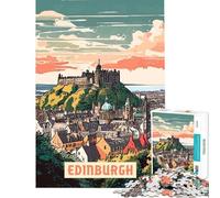 Jigsaw Puzzles 1000 Pieces for Adults Edinburgh Relaxing Games Learning Educational Toys Secret Santa Gifts Family Activities (size 38x52cm)