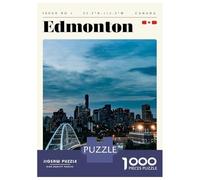 Jigsaw Puzzles 1000 Pieces for Adults Edmonton Alberta Travel Art Puzzle for Adults Toy Wall Decor Hand Speed Race Stress Reduction Gifts 52x38cm/1000pcs