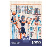 Jigsaw Puzzles 1000 Pieces for Adults Egyptian Queen Adult Jigsaw Relax Games Difficult Challenge Help The Brain Exercise 52x38cm/1000pcs