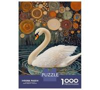 Jigsaw Puzzles 1000 Pieces for Adults Elegant Swan Reflections Puzzles for Adults Fun Games Improve Memory Deal As Gifts for The Whole Family 70x50cm/1000pcs