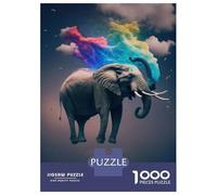 Jigsaw Puzzles 1000 Pieces for Adults Elephants Flying Jigsaw Puzzle DIY Toys But Fun And Humorous Deal As Gifts for The Whole Family 52x38cm/1000pcs