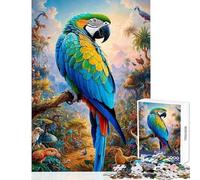Jigsaw Puzzles 1000 Pieces for Adults Enchanted Parrot Educational Games Improve Memory Anti-Stress Toys Enhance Love between Couples (50X75cm)