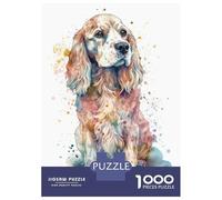 Jigsaw Puzzles 1000 Pieces for Adults English Cocker Spaniel Puzzles for Adults Family Games Wall Decoration Stress Reduction Gifts 70x50cm/1000pcs