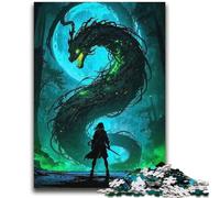 Jigsaw Puzzles 1000 Pieces for Adults Epic Snake Dragon in The Forest Difficult Hard Brain Teaser Game Secret Santa Gifts 38x52cm