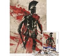 Jigsaw Puzzles 1000 Pieces for Adults Epic Spartan Warrior Educational Games Improve Memory Anti-Stress Toys Enhance Love between Couples (38X26cm)