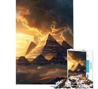 Jigsaw Puzzles 1000 Pieces for Adults Eternal Pyramids Egypt Toys Educational Games Practical Game Learning Educational Gifts Ideas (Size 50x75cm)
