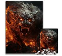 Jigsaw Puzzles 1000 Pieces for Adults Evil Hellhound Challenging Puzzles for Teenagers Teens Ideal Birthday 1000 PCS(75x50cm)