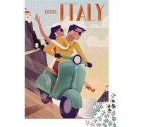 Jigsaw Puzzles 1000 Pieces for Adults Explore Italy Jigsaw for Adults Relaxing Games Difficult Challenge for Birthday, Chrismas 70x50cm/1000pcs