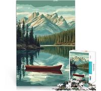Jigsaw Puzzles 1000 Pieces for Adults Explore the Canadian Rockies Mustermontage Geeignet für die Schreibtischdekoration38x26cm
