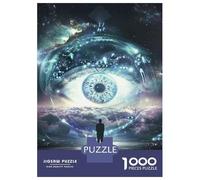 Jigsaw Puzzles 1000 Pieces for Adults Explore The Universe with Our Cosmic Eye Glasses! Jigsaws for Adults Family Games Stress Reliever Stress Reduction Gifts 70x50cm/1000pcs