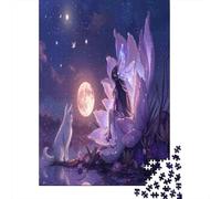 Jigsaw Puzzles 1000 Pieces for Adults Fairy Moonlit Garden Scene Puzzle for Adults Family Game Improve Memory Unique Birthday And Gifts 52x38cm/1000pcs