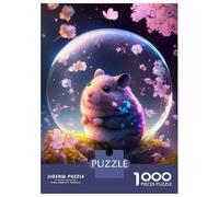 Jigsaw Puzzles 1000 Pieces for Adults Fairytale Hamster Adult Jigsaw Relax Games Difficult Challenge Help The Brain Exercise 38x26cm/1000pcs