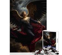 Jigsaw Puzzles 1000 Pieces for Adults Fallen Angel Lucifer Adult Jigsaw Puzzles Precision Cutting Challenging To Complete Toy Intellectual Game (38x52cm)