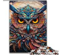 Jigsaw Puzzles 1000 Pieces for Adults Fantasy Art Owl Jigsaw Puzzle Made of Wood,Perfect for Halloween, Christmas, Birthday Gift 1000pcs(50x75cm)