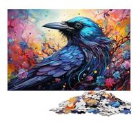 Jigsaw Puzzles 1000 Pieces for Adults Fantasy Colorful Crow Challenging Difficult Puzzle A Work of Art for Teens Age 14 Years Up 1000pcs(38x26cm)