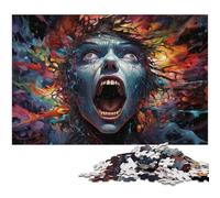 Jigsaw Puzzles 1000 Pieces for Adults Fantasy Colorful Zombies Puzzle Wall Decoration Birthday Present Gifts Wall Art 1000pcs(38x26cm)